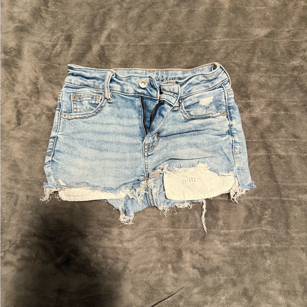 American Eagle Outfitters Light Blue Jean Shorts